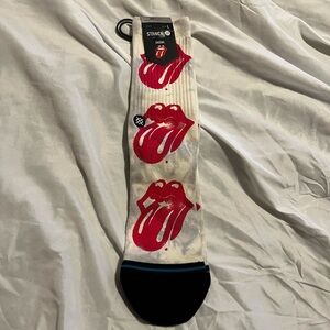 Stance Men's White and Red Graphic Socks